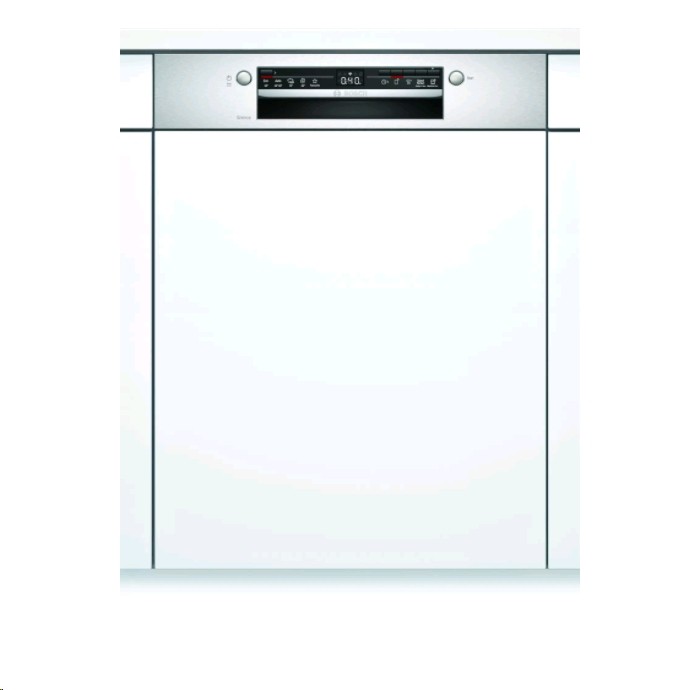 Bosch SMI2ITS33E - Serie 2 Teilintegrierter Geschirrspüler 60 cm, E