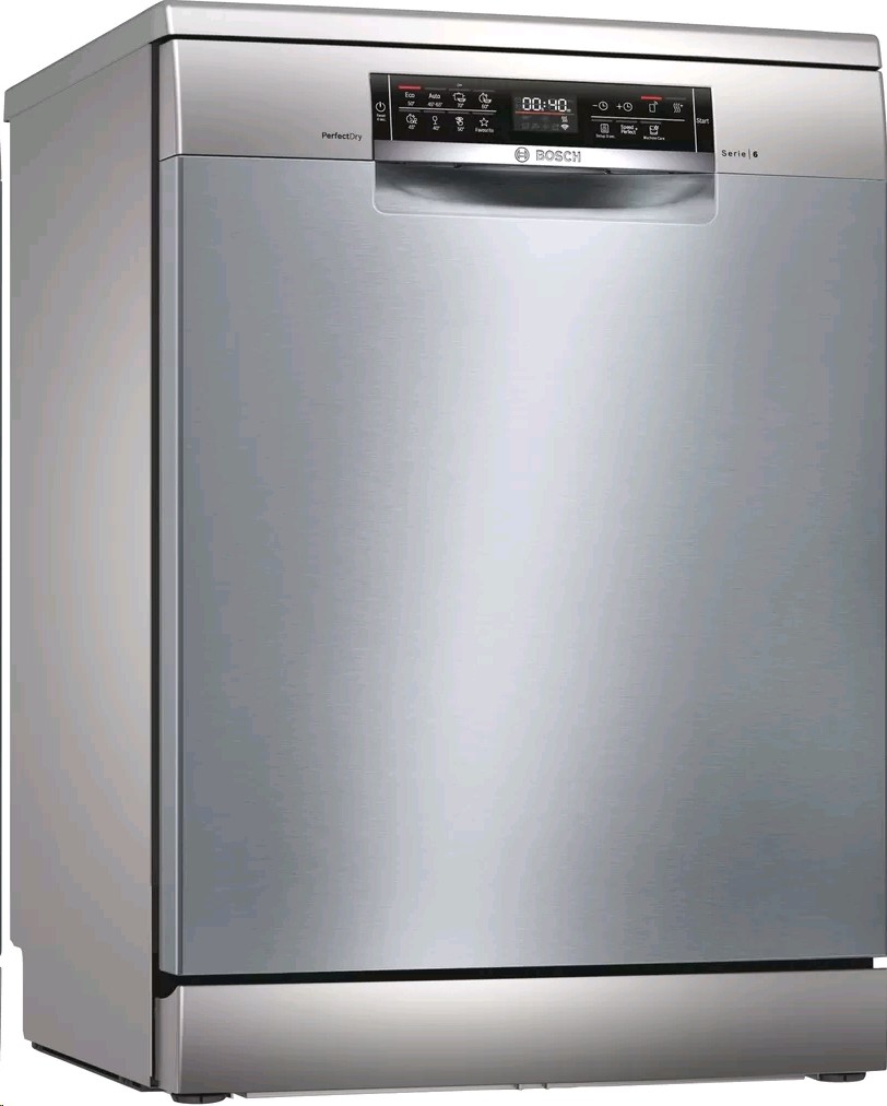 Bosch Serie 6 SMS6ZCI49E Edelstahl, lackiert - TouchControl Freistehender Geschirrspüler 60 cm, C