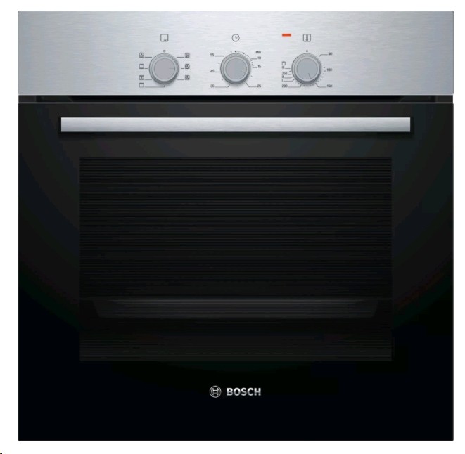 Bosch Serie 2 HBF011BR0 - Einbaubackofen, 66 L, Edelstahl, A